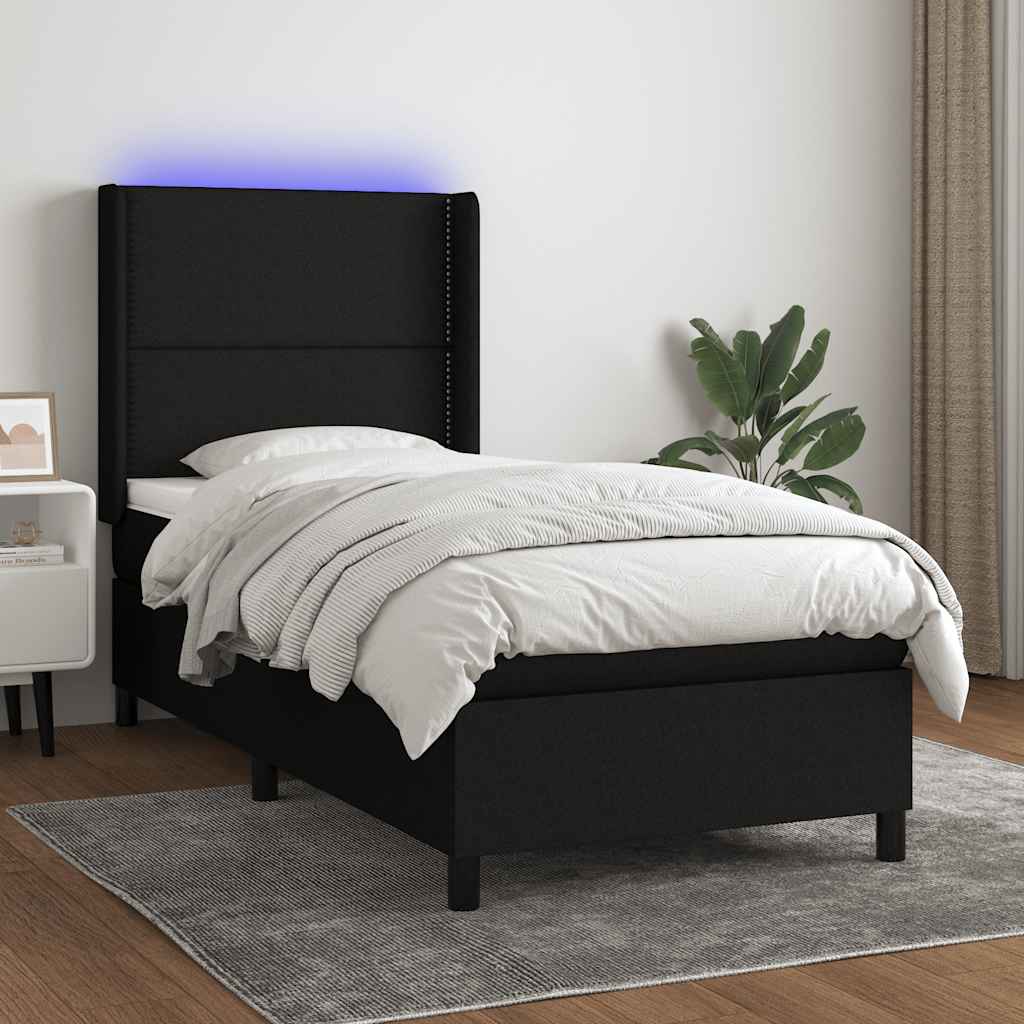 LED Box Spring Krevet s jastukom tkanina