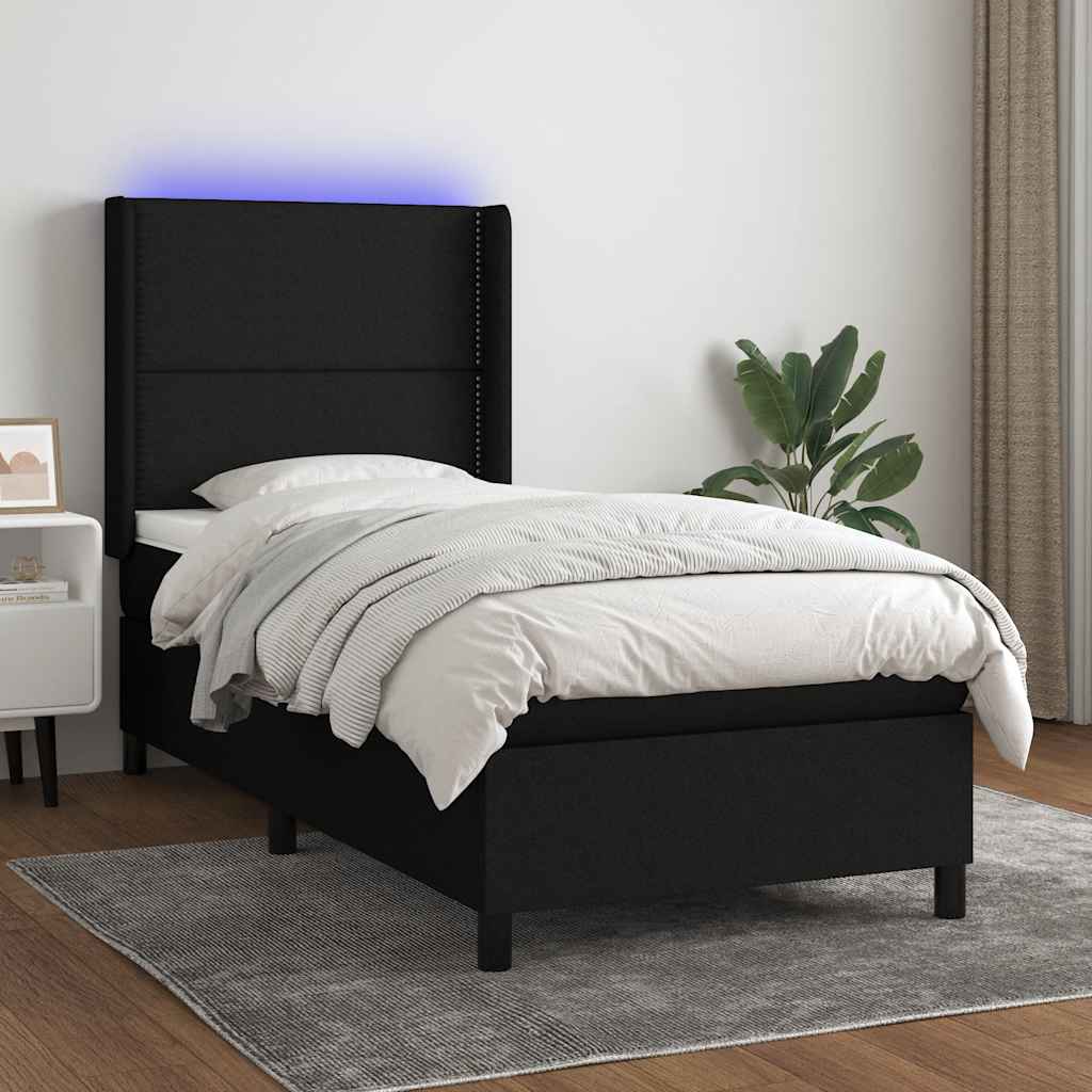 LED Box Spring Krevet s jastukom tkanina