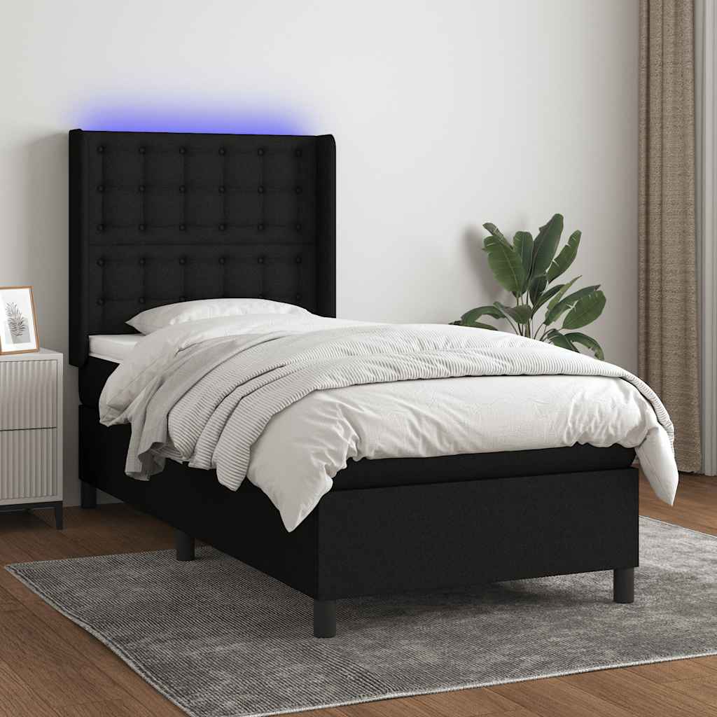 LED Box Spring Krevet s jastukom tkanina