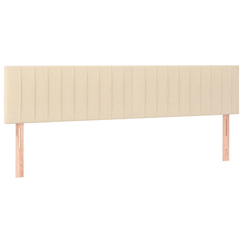Krevet box spring s madracem LED krem 180x200 cm od tkanine