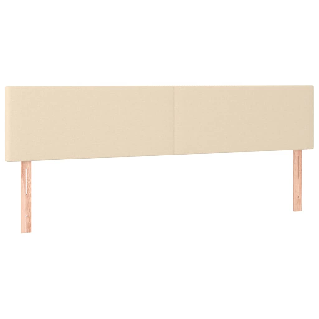 Krevet box spring s madracem LED krem 180x200 cm od tkanine