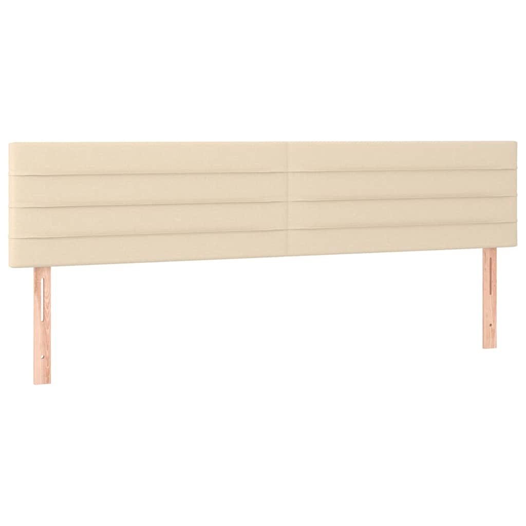 Krevet box spring s madracem LED krem 180x200 cm od tkanine