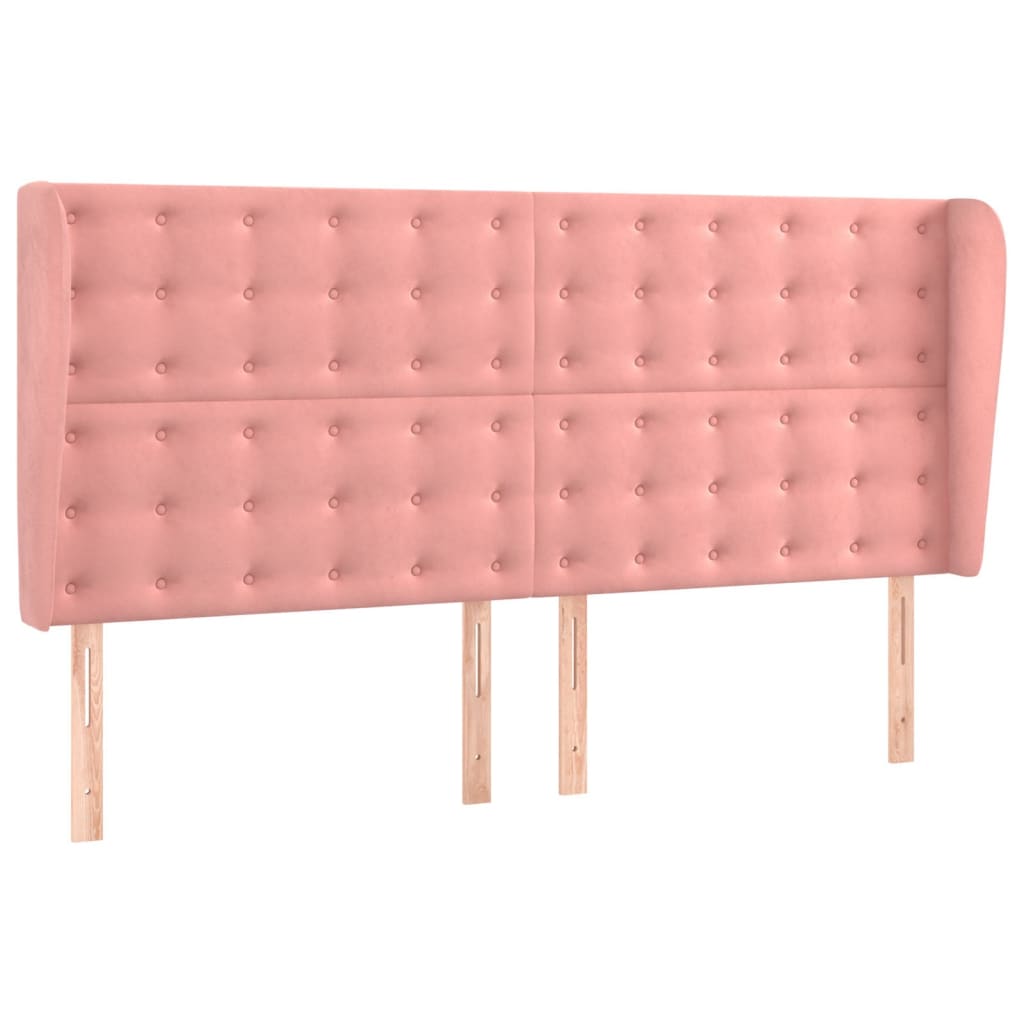 Krevet box spring s madracem LED ružičasti 200x200cm baršunasti