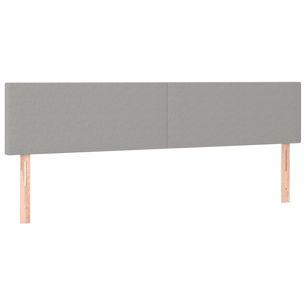 Krevet box spring s madracem svjetlosiva 160x200 cm tkanina
