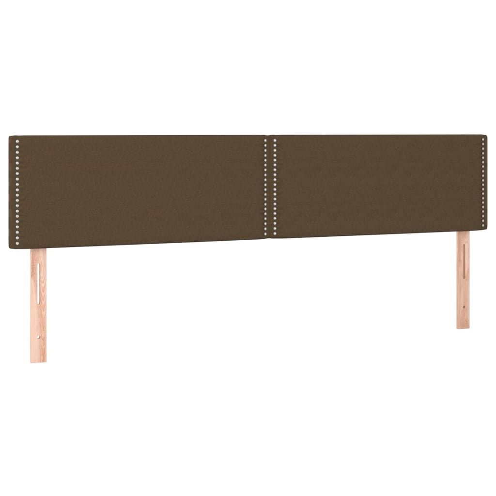 Krevet s oprugama i madracem tamnosmeđi 180x200 cm tkanina