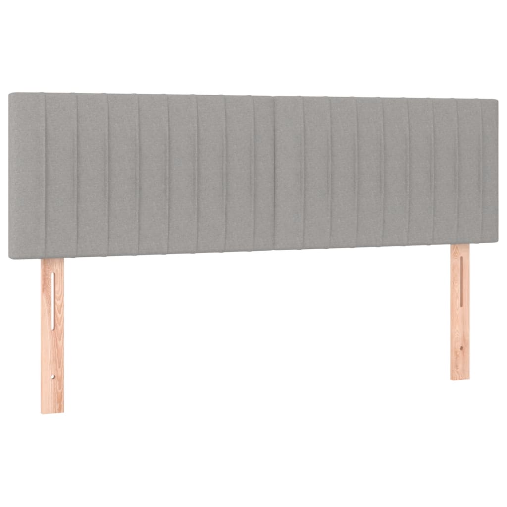 Krevet box spring s madracem svjetlosivi 140x200 cm od tkanine