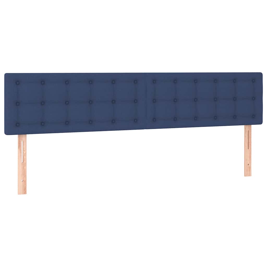 Krevet s oprugama i madracem plavi 160x200 cm od tkanine