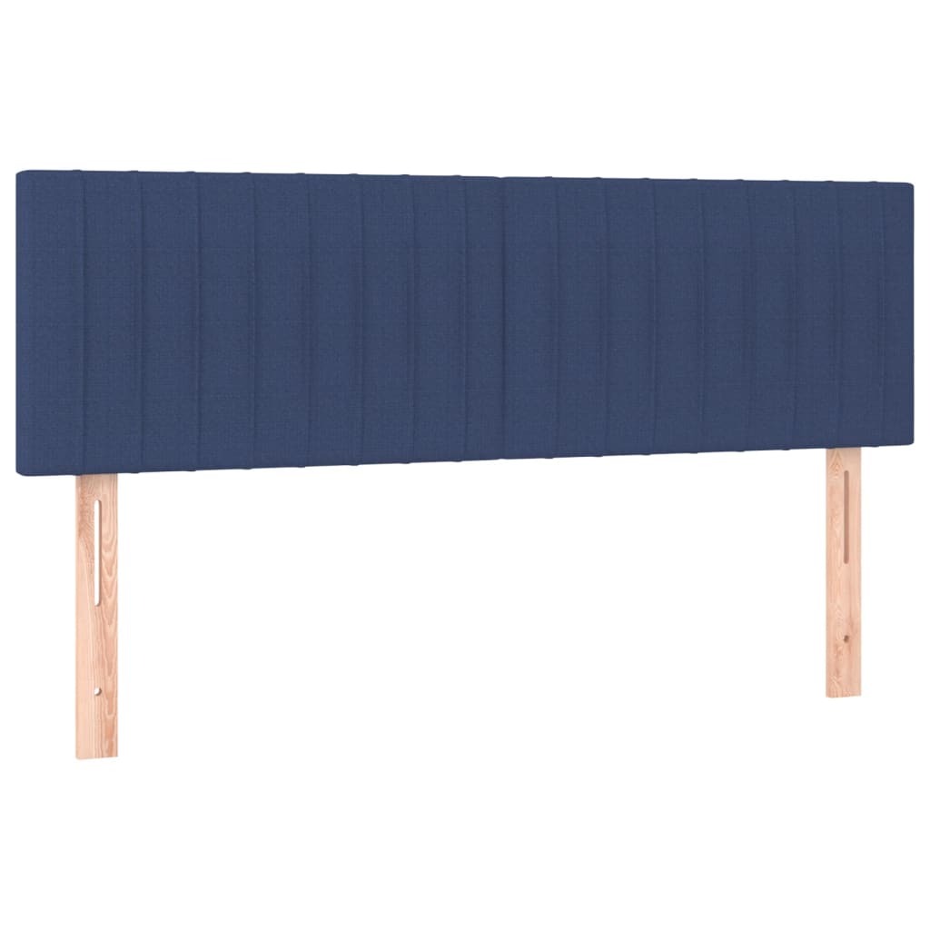 Krevet s oprugama i madracem plavi 140x200 cm od tkanine