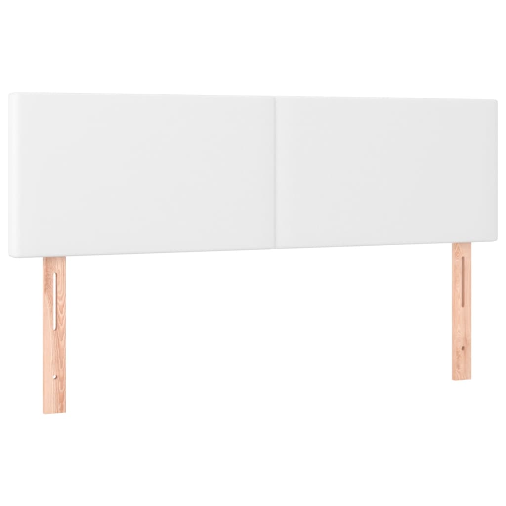 Krevet s oprugama i madracem bijeli 140x200 cm od umjetne kože