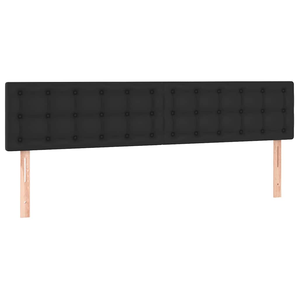Krevet s oprugama i madracem crni 180 x 200 cm od umjetne kože