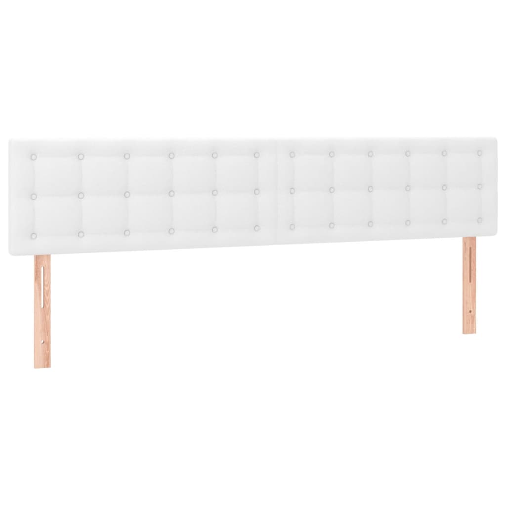Krevet s oprugama i madracem bijeli 180x200 cm umjetna koža
