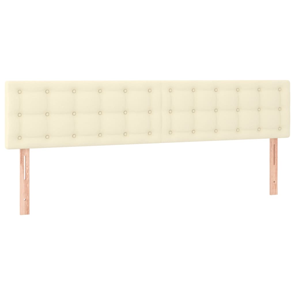 Krevet s oprugama i madracem krem 180x200 cm od umjetne kože