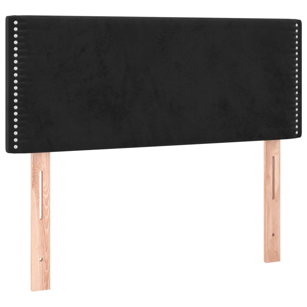 Box spring krevet s madracem crni 80 x 200 cm baršunasti