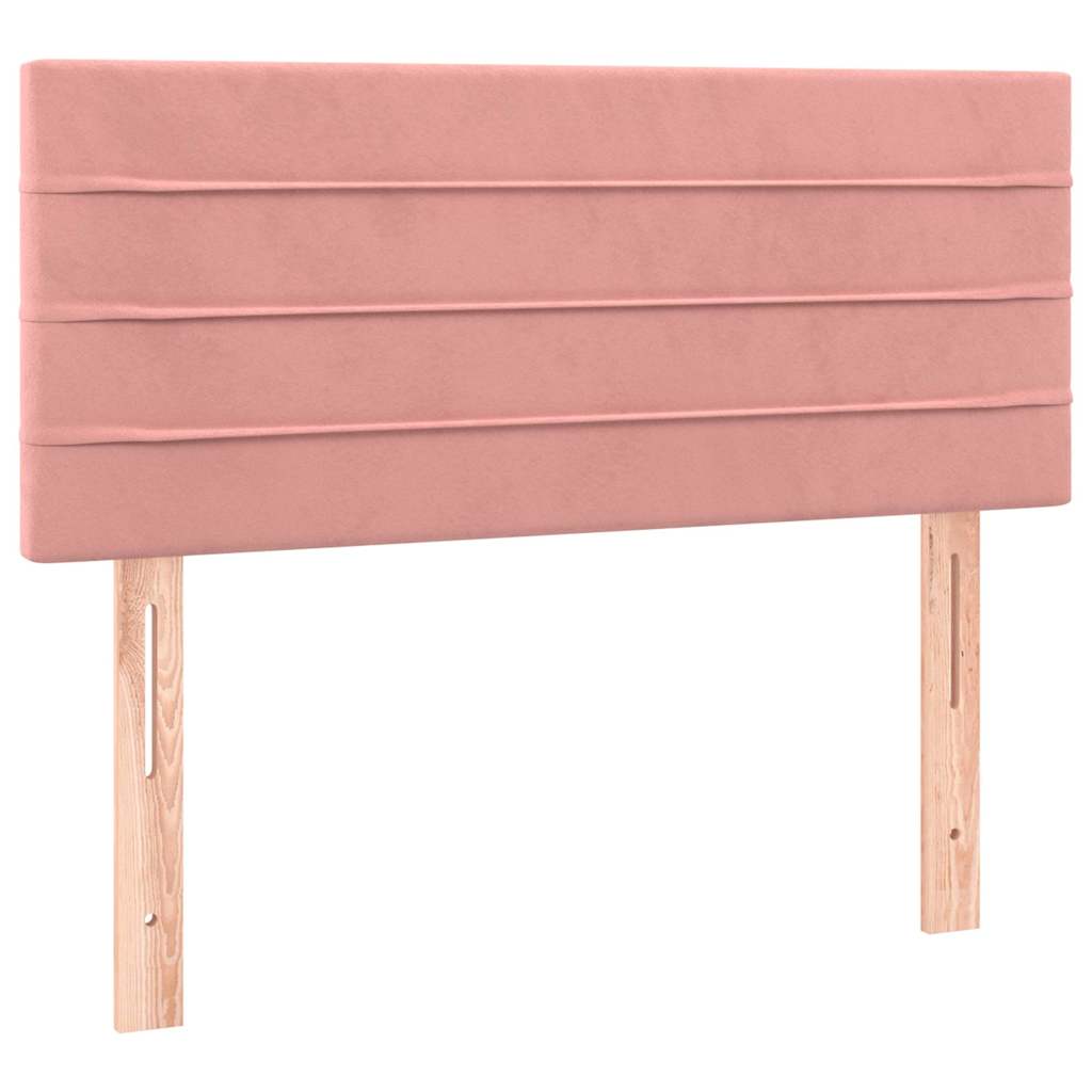 Box spring krevet s madracem ružičasti 80 x 200 cm baršunasti