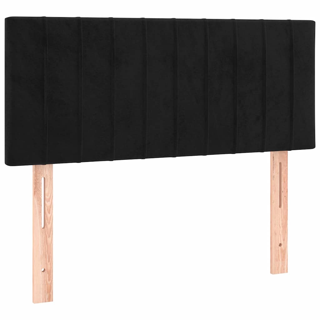 Box spring krevet s madracem crni 90x190 cm baršunasti