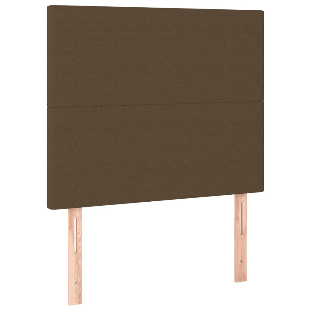 Krevet s oprugama i madracem tamnosmeđi 80x200 cm od tkanine
