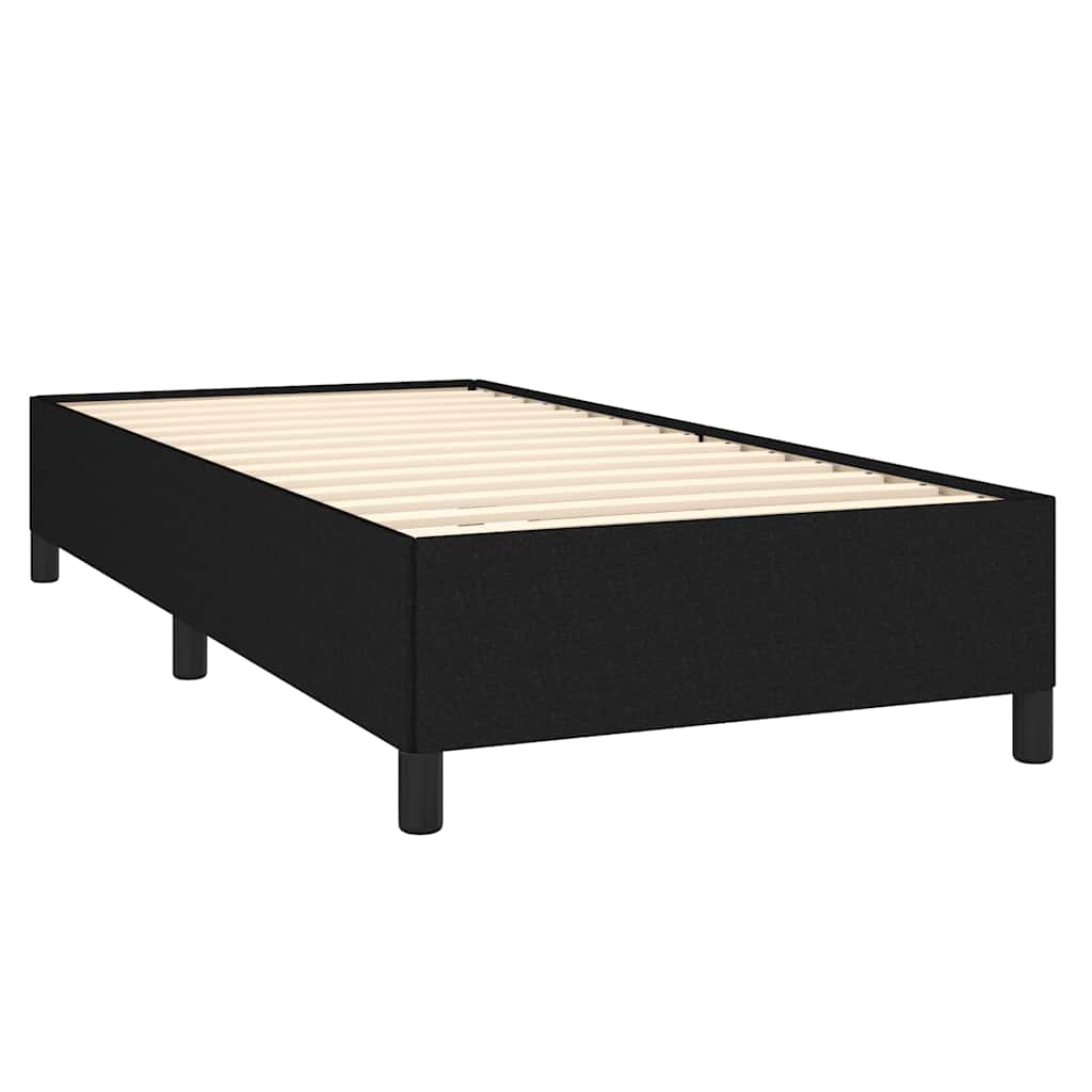 Box spring krevet s madracem crni 90x190 cm od tkanine