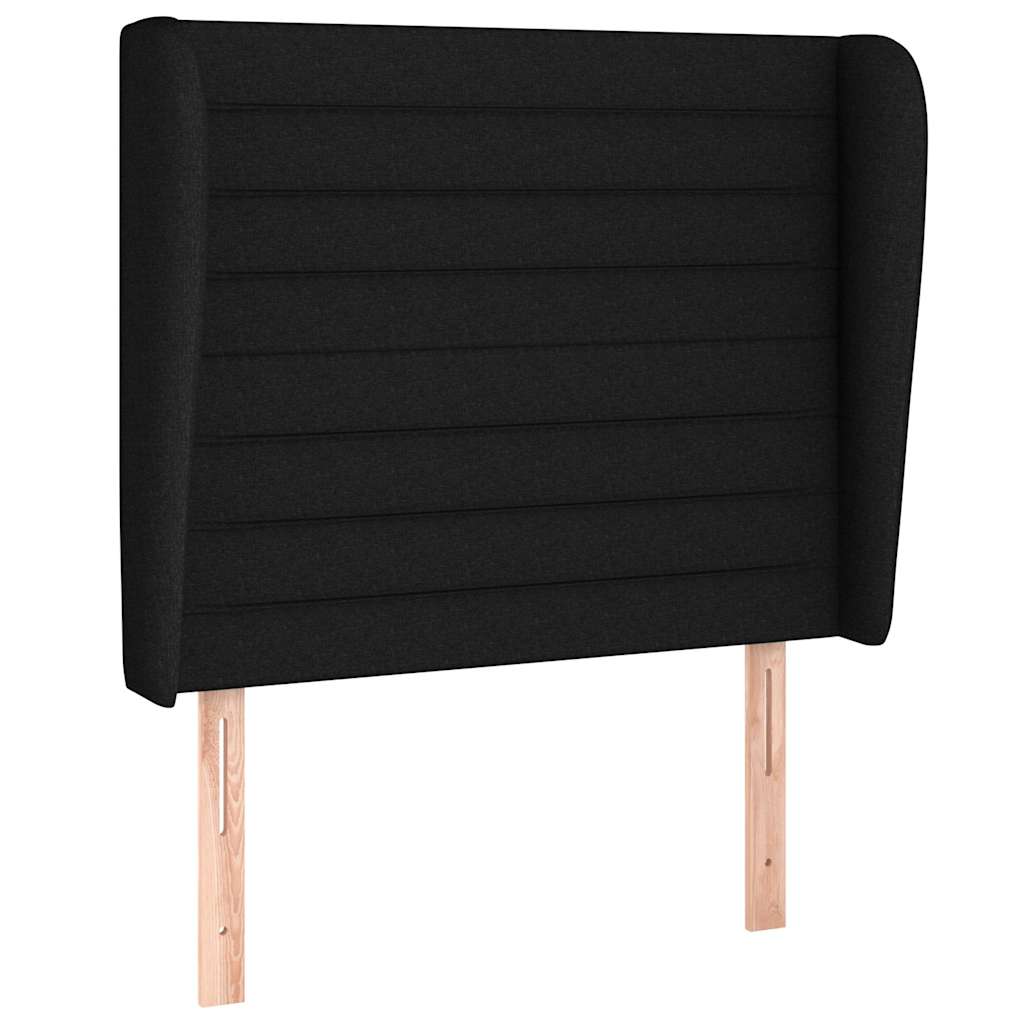 Box spring krevet s madracem crni 80 x 200 cm od tkanine