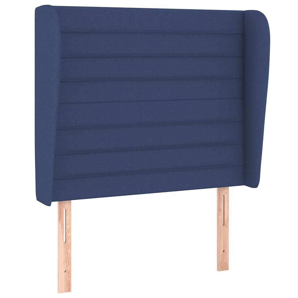 Krevet s oprugama i madracem plavi 80x200 cm od tkanine