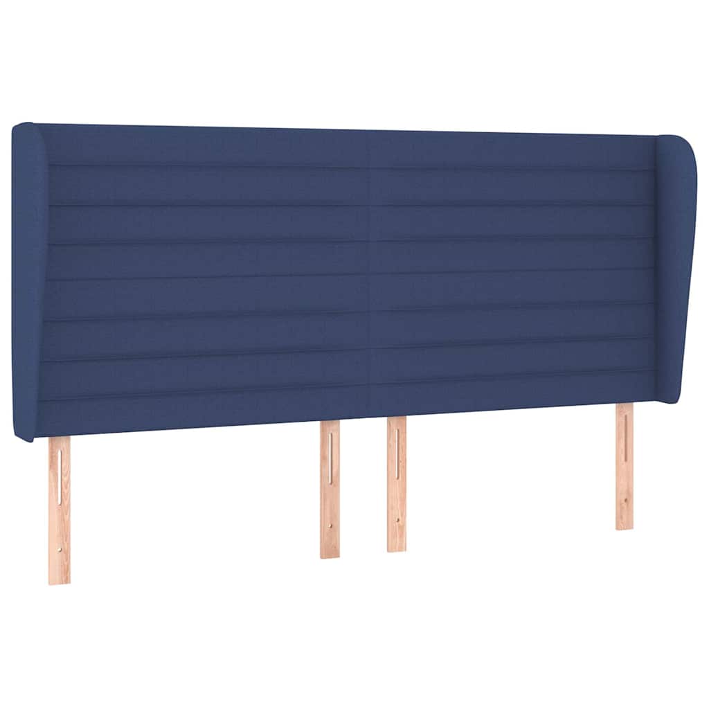 Krevet s oprugama i madracem plavi 160x200 cm od tkanine