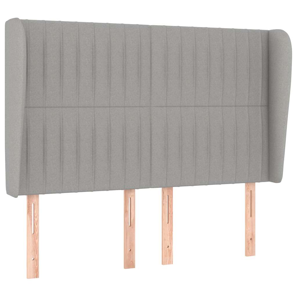 Krevet box spring s madracem svjetlosivi 140x200 cm od tkanine