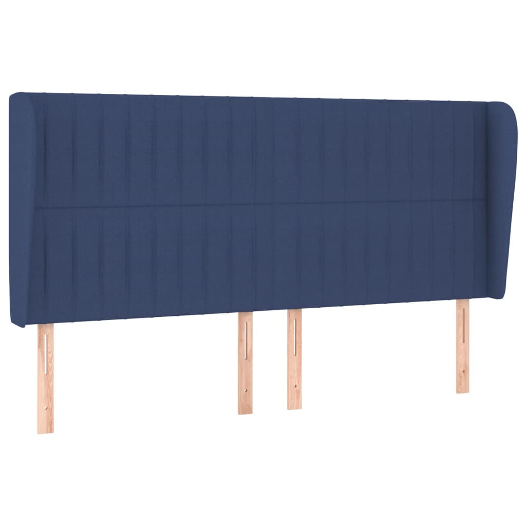 Krevet s oprugama i madracem plavi 160x200 cm od tkanine
