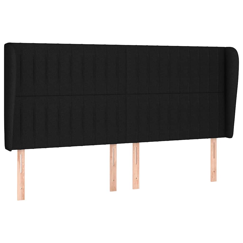 Krevet s oprugama i madracem crni 180x200 cm od tkanine
