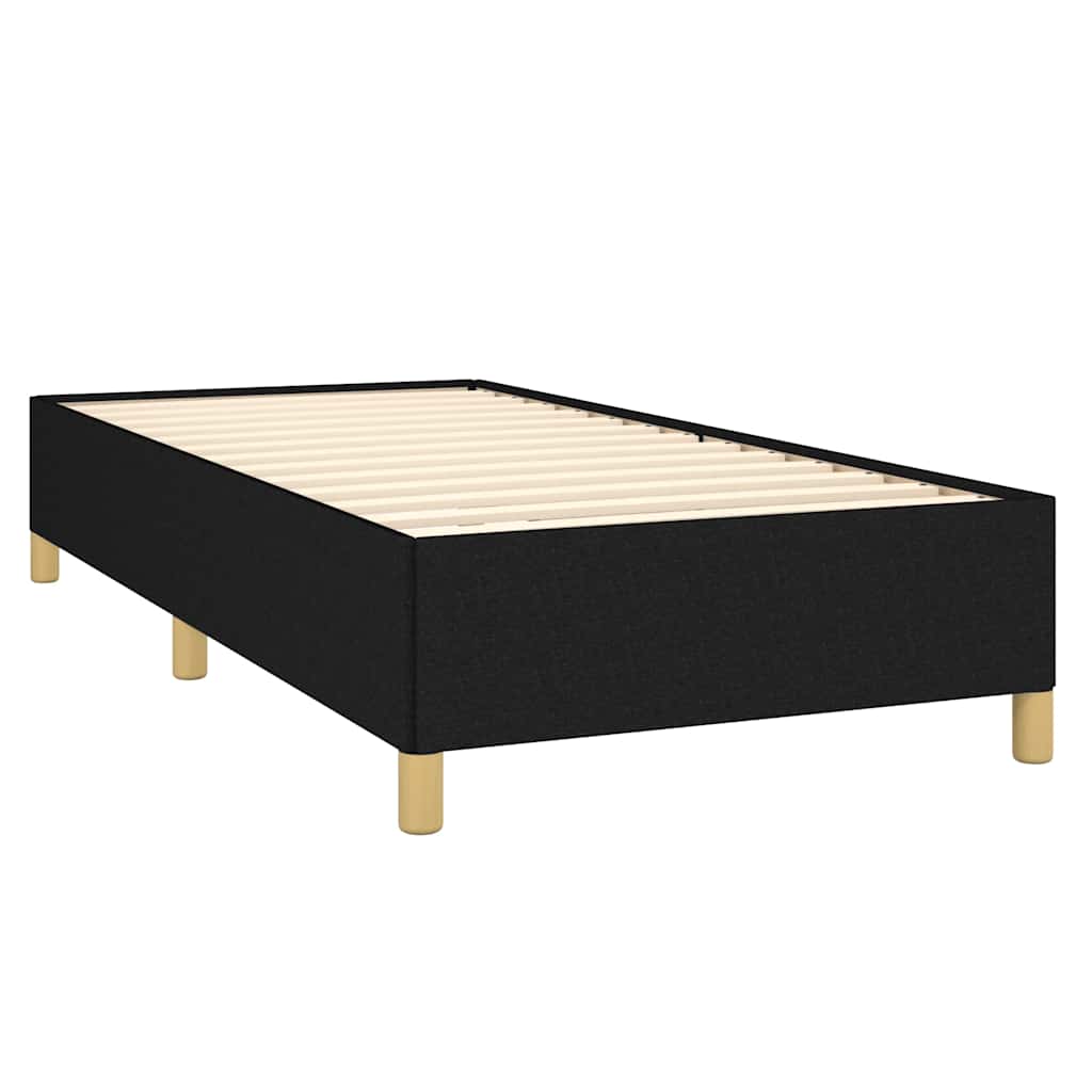 Box spring krevet s madracem crni 80 x 200 cm od tkanine