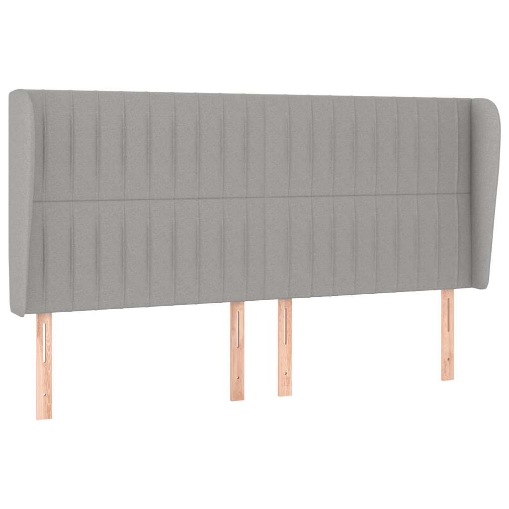 Krevet s oprugama i madracem svjetlosivi 200 x 200cm od tkanine