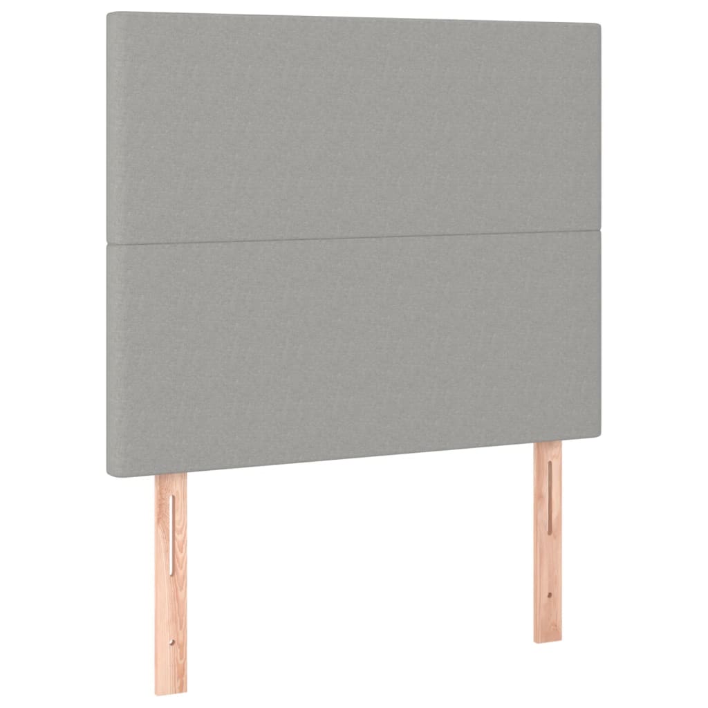 Okvir za krevet bez madraca svjetlosivi 80x200 cm od tkanine
