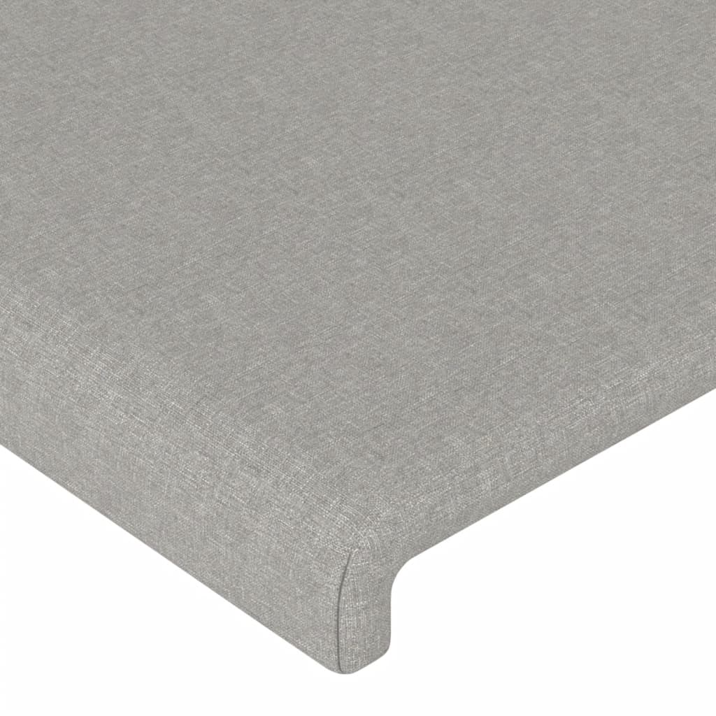 Okvir kreveta bez madraca svjetlosivi 90x200 cm od tkanine