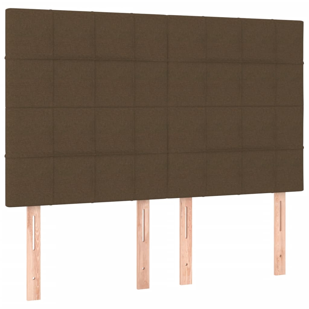 Okvir za krevet bez madraca tamnosmeđi 140 x 190 cm od tkanine