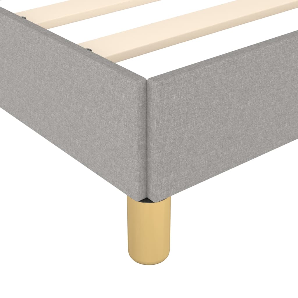 Okvir za krevet bez madraca svjetlosivi 200 x 200 cm od tkanine