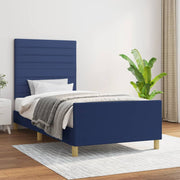 Okvir za krevet bez madraca plava 100x200cm od tkanine