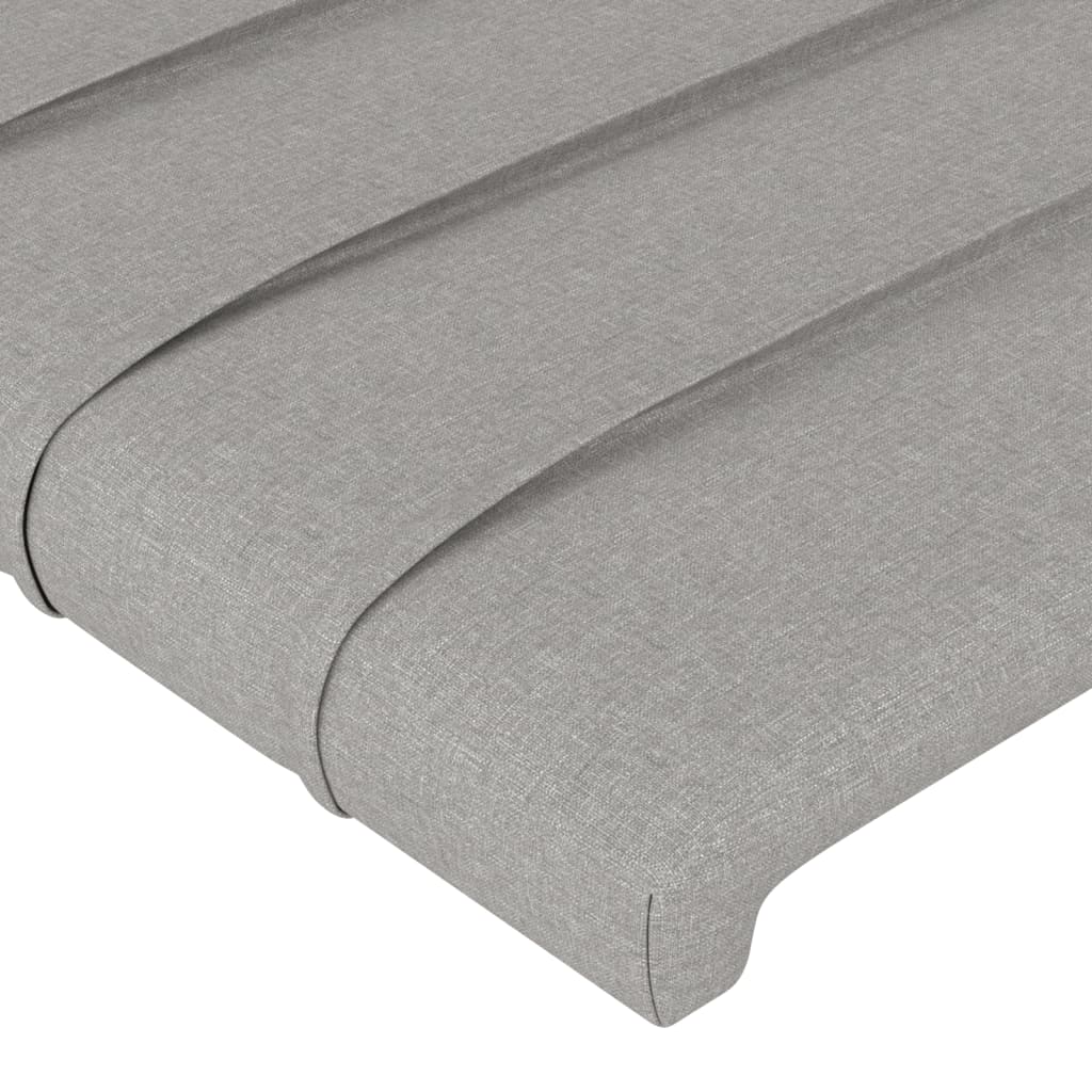 Okvir za krevet bez madraca svjetlosivi 200 x 200 cm od tkanine