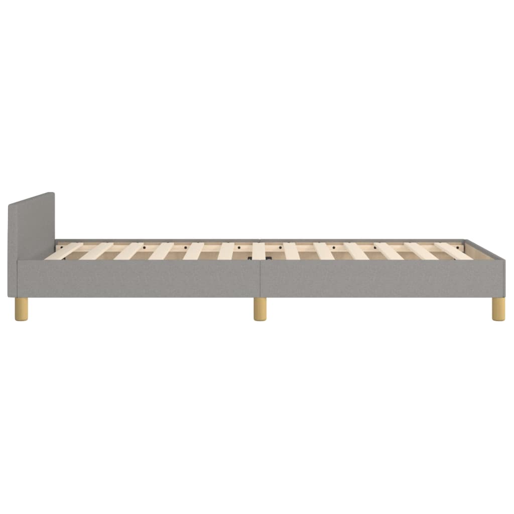 Okvir kreveta bez madraca svjetlosivi 100x200 cm od tkanine