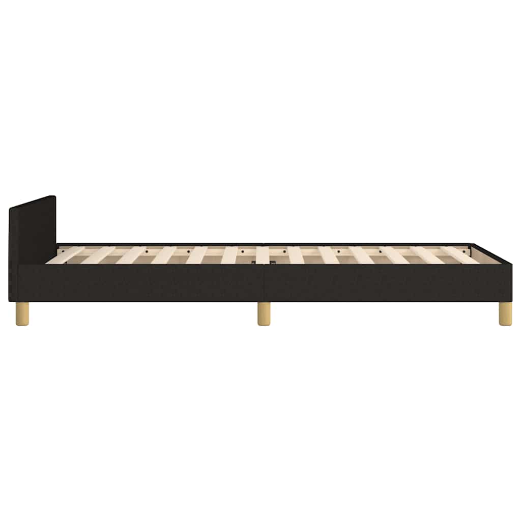 Okvir za krevet bez madraca crni 100x200 cm od tkanine