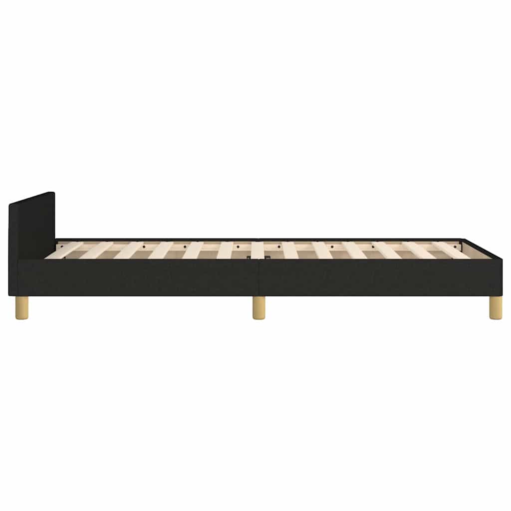 Okvir za krevet bez madraca crni 90x190cm od tkanine