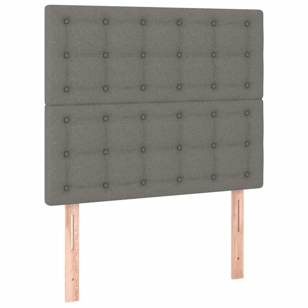 Okvir kreveta bez madraca tamnosivi 100x200 cm od tkanine