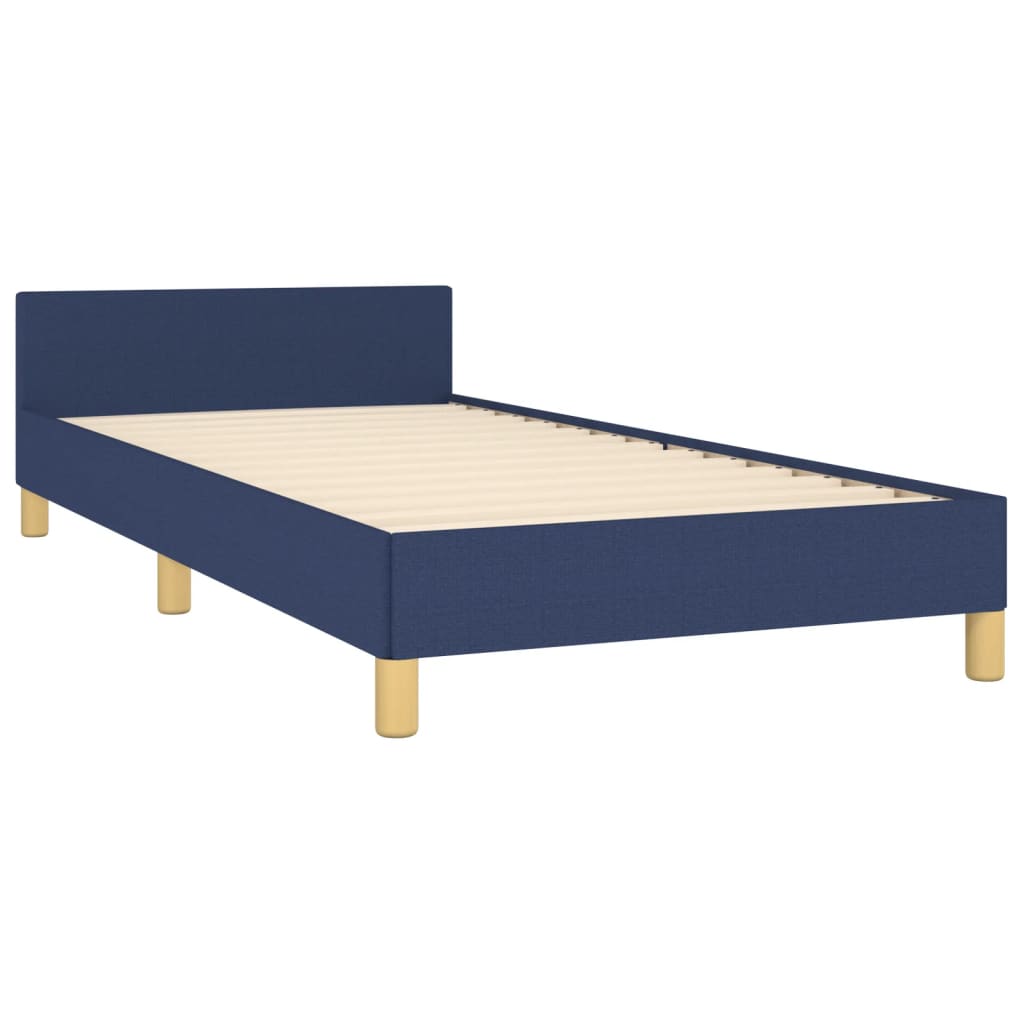 Okvir za krevet bez madraca plava 100x200cm od tkanine