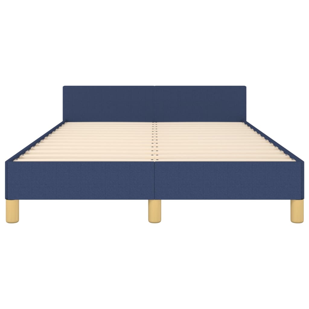 Okvir kreveta bez madraca plava 120x200 cm tkanina
