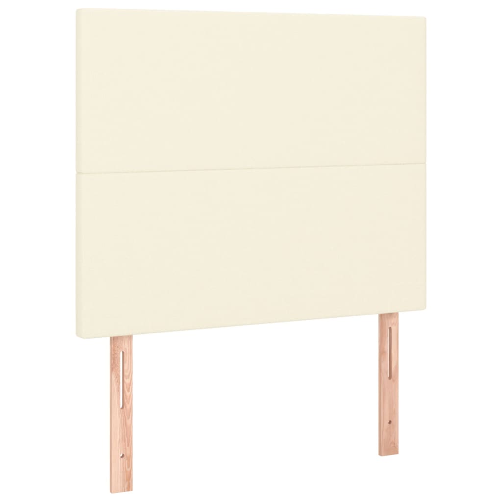 Okvir za krevet s uzglavljem krem 80 x 200 cm od umjetne kože