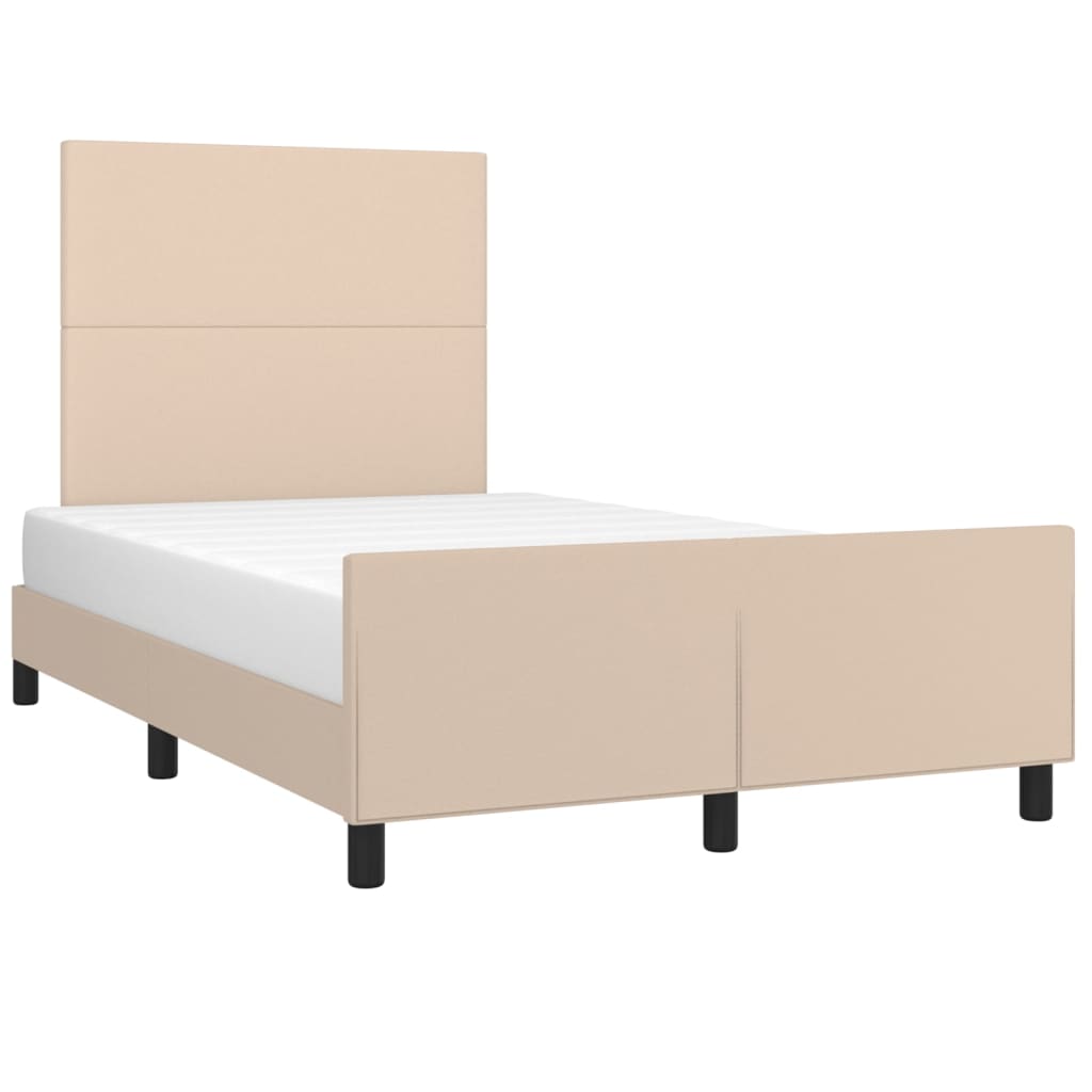 Okvir za krevet boja cappuccina 120x200 cm umjetna koža