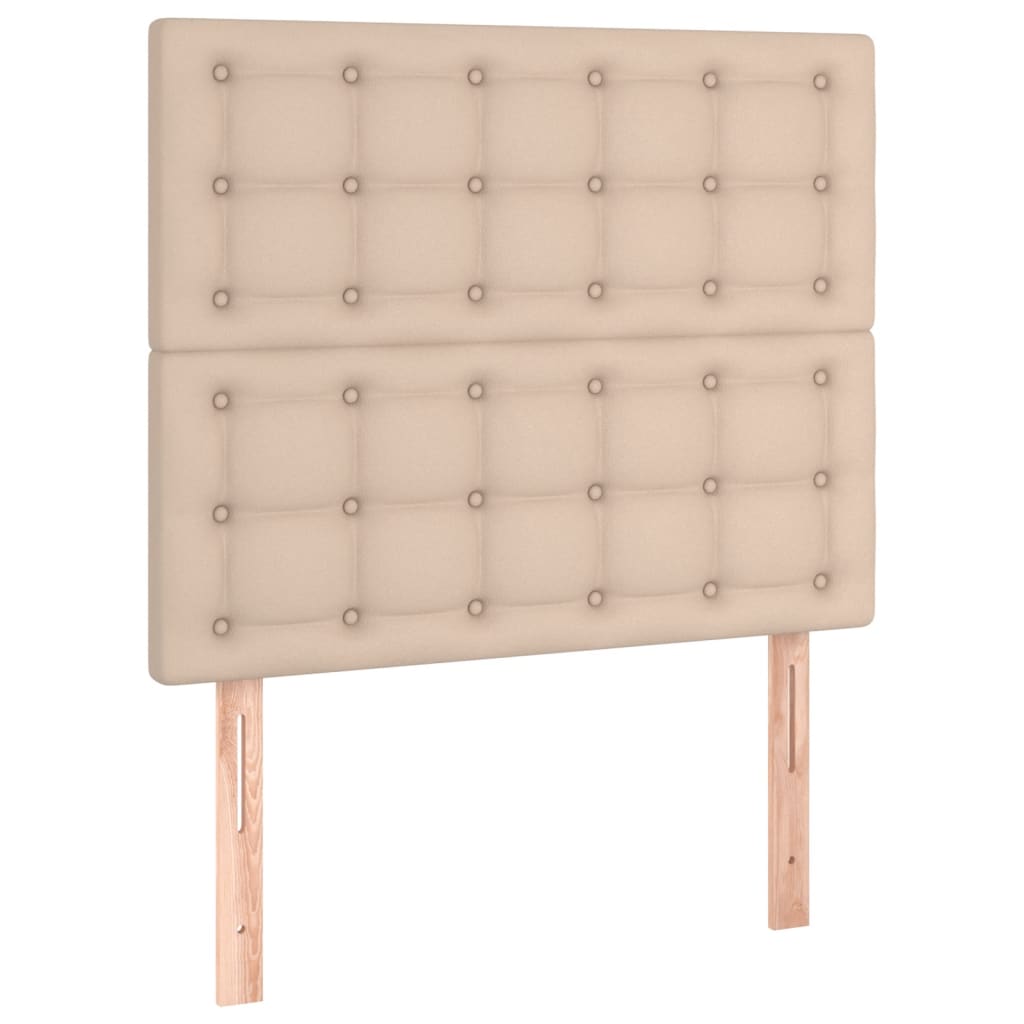 Okvir za krevet s uzglavljem cappuccino 80x200 cm umjetna koža