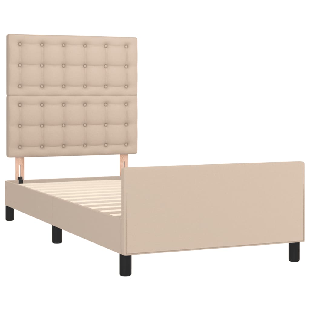 Okvir za krevet boja cappuccina 100x200 cm umjetna koža