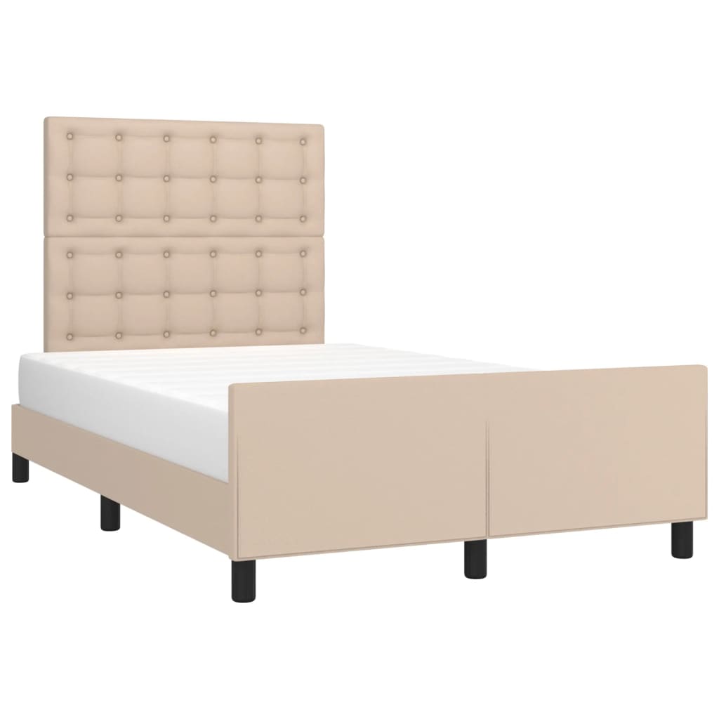 Okvir za krevet boja cappuccina 120x200 cm umjetna koža