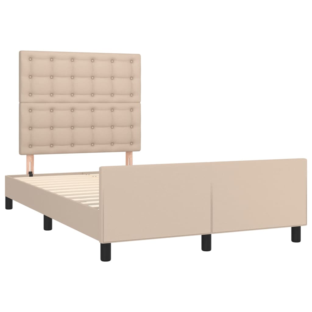 Okvir za krevet boja cappuccina 120x200 cm umjetna koža