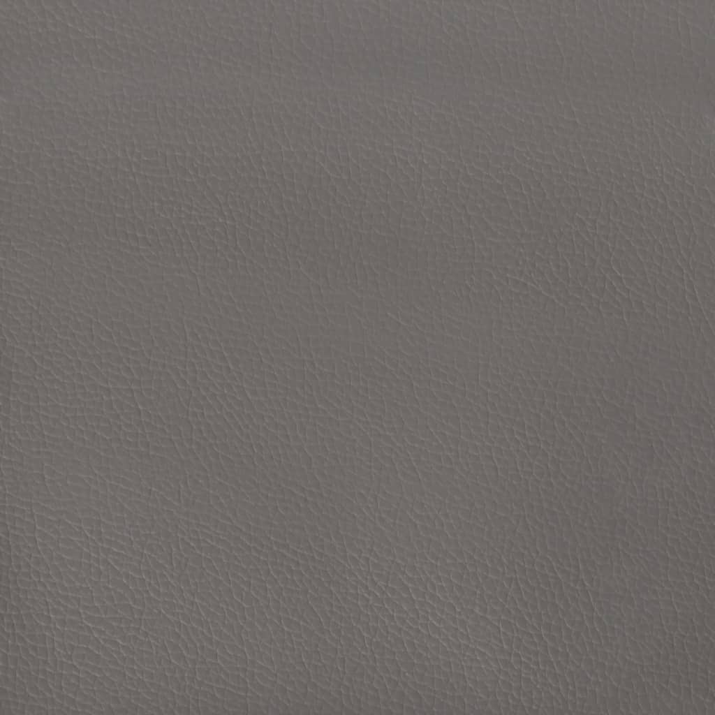 Okvir za krevet s uzglavljem sivi 140x200 cm od umjetne kože