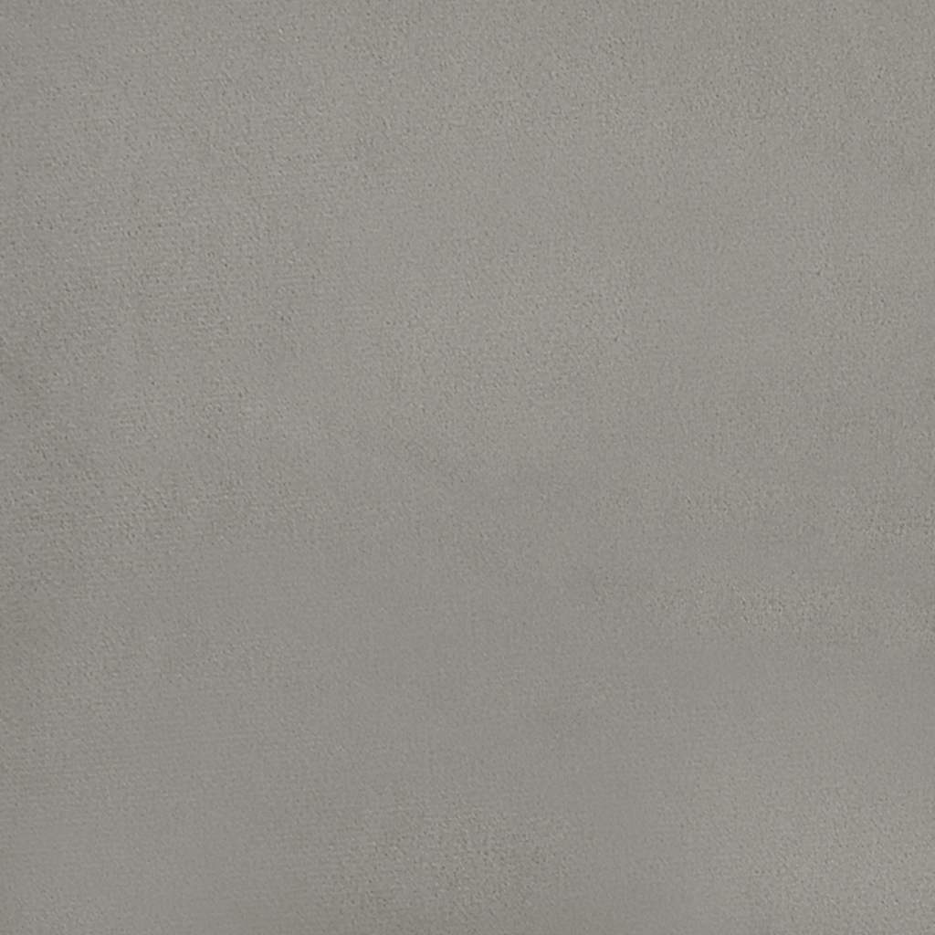 Okvir kreveta bez madraca svjetlosivi 100x200 cm baršunasti