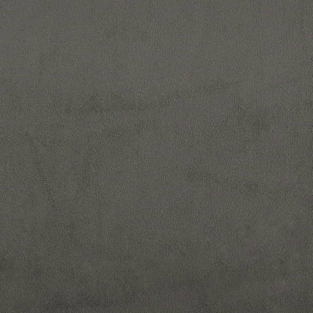 Okvir kreveta bez madraca tamnosivi 100x200 cm baršunasti